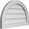 Ekena Millwork Round Top Surface Mount PVC Gable Vent w/ 2"W x 1-1/2"P Brickmould Frame, 24"W x 16"H GVPRT24X1602SN - alternate 5